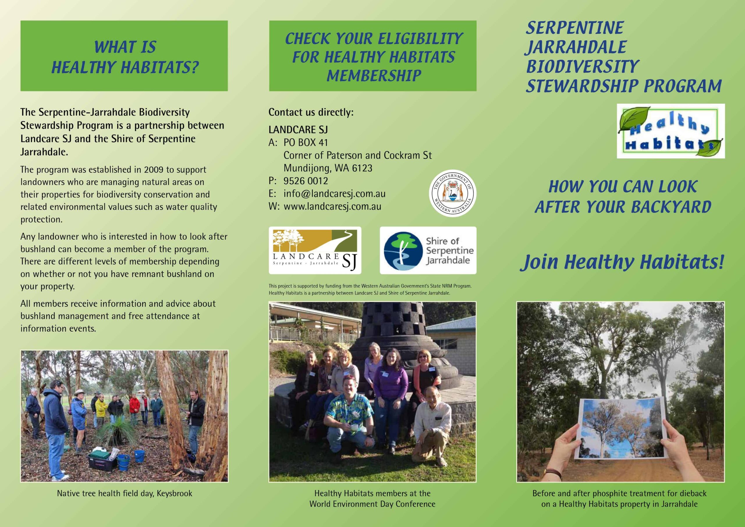 Healthy Habitats Brochure