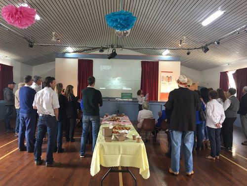 people in a room celebrating