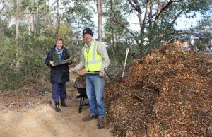 mulch pile at the National Tree Day Celebration