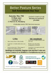 Soil Amendment bus tour flyer