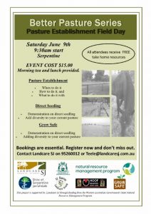 Better Pasture Series Pasture Establishment Flyer