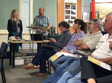 man giving presentaion to Landcare SJ
