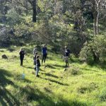 several adult conservation students in bushland